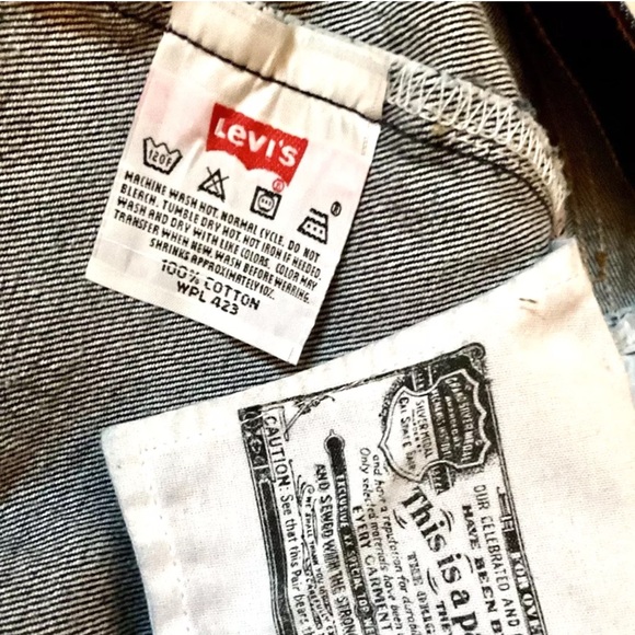 👖LEVI’S👖501 XX RED TAG “SLEVAGE” STRAIGHT BUTTON FLY BLUE JEANS EUC💙 - Picture 10 of 16